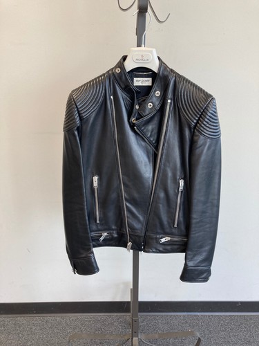 $5950 Saint Laurent Biker Leather Jacket - US 40, IT 50 - 第 1/12 張圖片