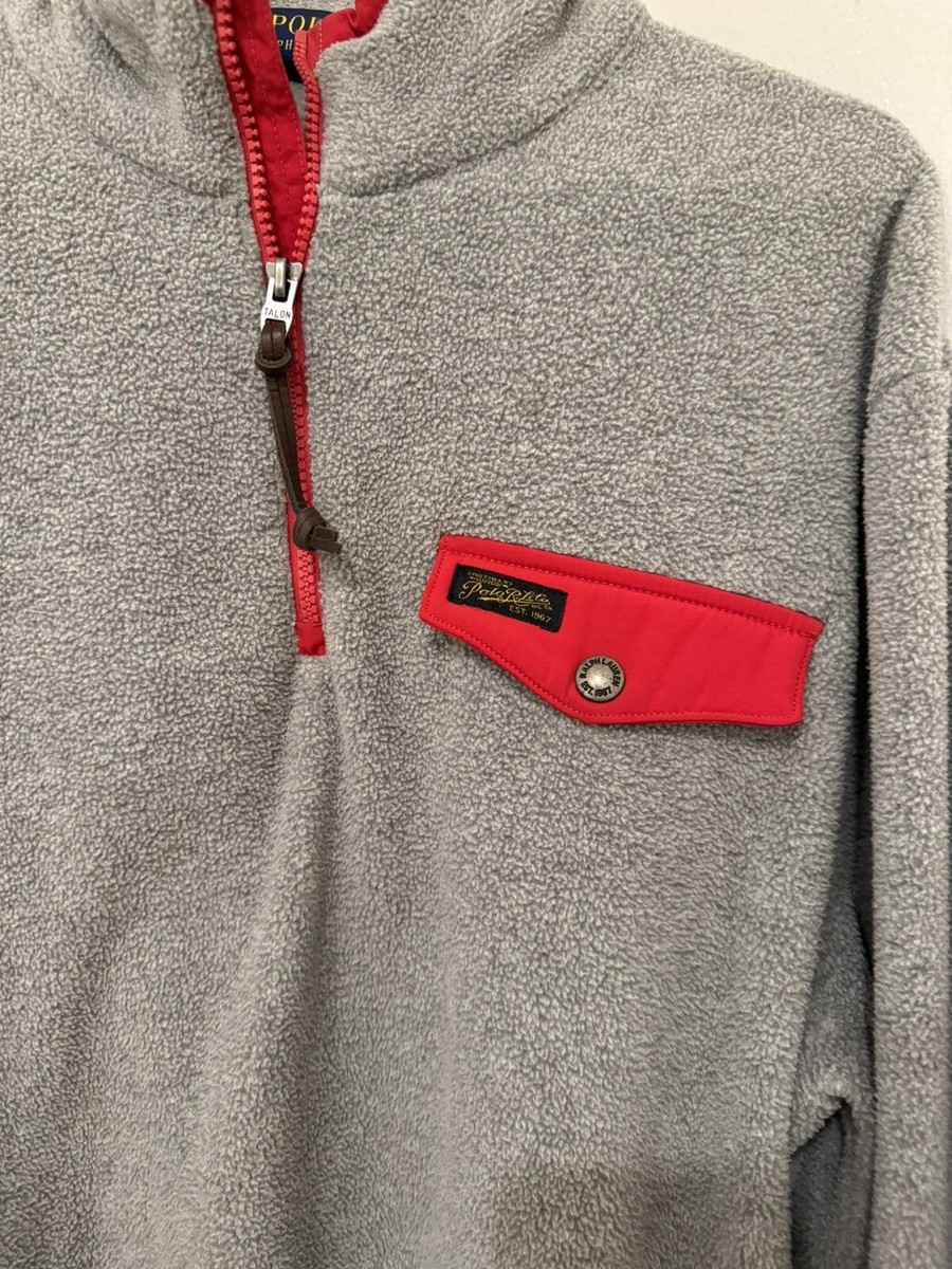Polo ralph lauren polar fleece half zip sweat sales