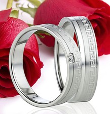 2 Ringe Eheringe Trauringe Verlobungsringe Partnerringe Gravur GRATIS TE0830