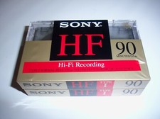 Sony HF 90 Type 1 Normal Bias 90 Min Blank Cassette Tapes Lot of 2