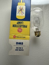DMS projector lamp, projection light bulb, 120v, 500 watt, 50 hour G.E. brand