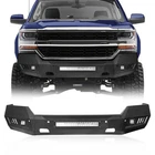Heavy Duty Steel Front Bumper w/ LED Light for Chevy Silverado 1500 2016-2018