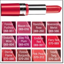 Avon Extra Lasting Lipstick In Various Shades Discontinued Sealed 3.0g