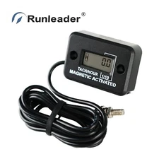 Digital Magnetic Activated Inductve Tach TOT Hour Meter 2/4 Stroke Generator ATV