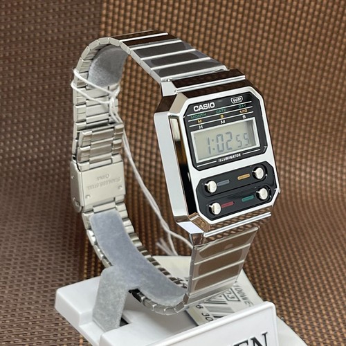 Casio A100WE-1A Vintage Collection Negro Digital Acero Inoxidable Reloj Unisex - Imagen 3 de 14