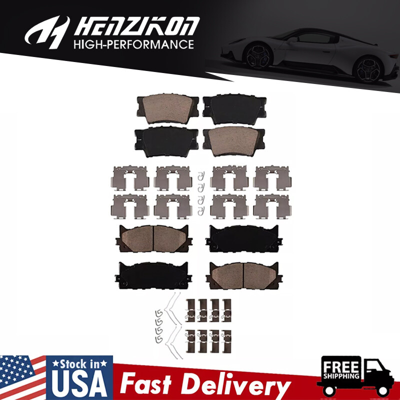 2007-2017 Toyota Avalon Camry ES300h ES350 Ceramic Brake Pads Front & Rear