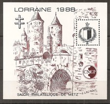 CNEP 09 (1988) Salon Philatélique de Metz Lorraine 88 N** (cote 24e)
