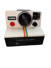 Vintage Polaroid SX-70 OneStep White Rainbow Stripe Land Camera UNTESTED