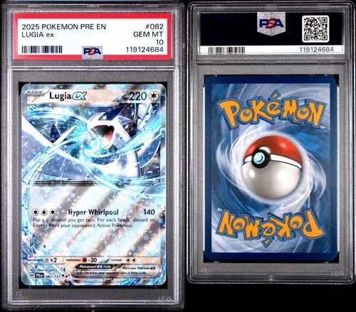 PRE EN-PRISMATIC EVOLUTIONS #082 LUGIA EX PSA 10 MINT Pokémon TCG