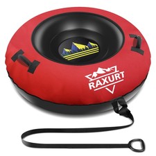 Raxurt Heavy Duty Snow Tube with Premium Canvas Cover for Adults, 48 Inflatab...