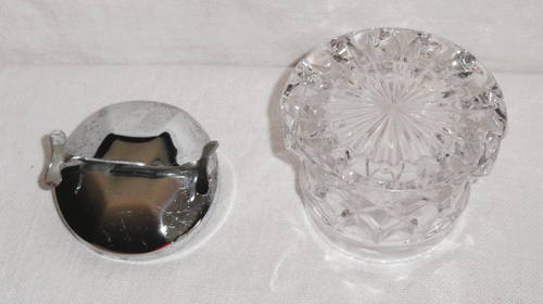 Fostoria Sugar Cube Container ~ American ~ w/Tongs/Lid ~ Clear Jar/Bowl - Picture 4 of 9