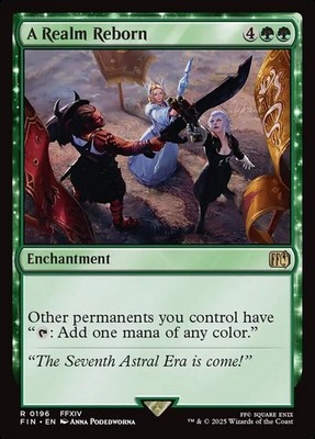 A Realm Reborn- Final Fantasy  Foil MTG-NM