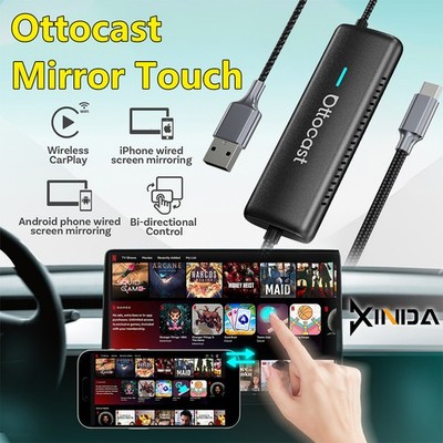 CarPlay bidirectional control Ottocast Charging Control Car & Phone Mirror Touch