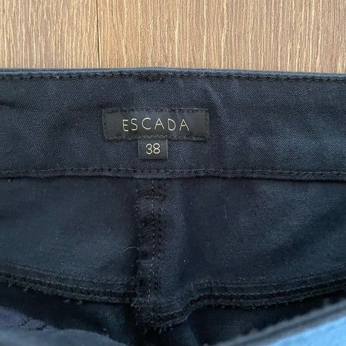 EUC Escada Womens Pants Straight Leg Career Dress Luxury Dark Blue Sz 38 (US 32) - Picture 4 of 6
