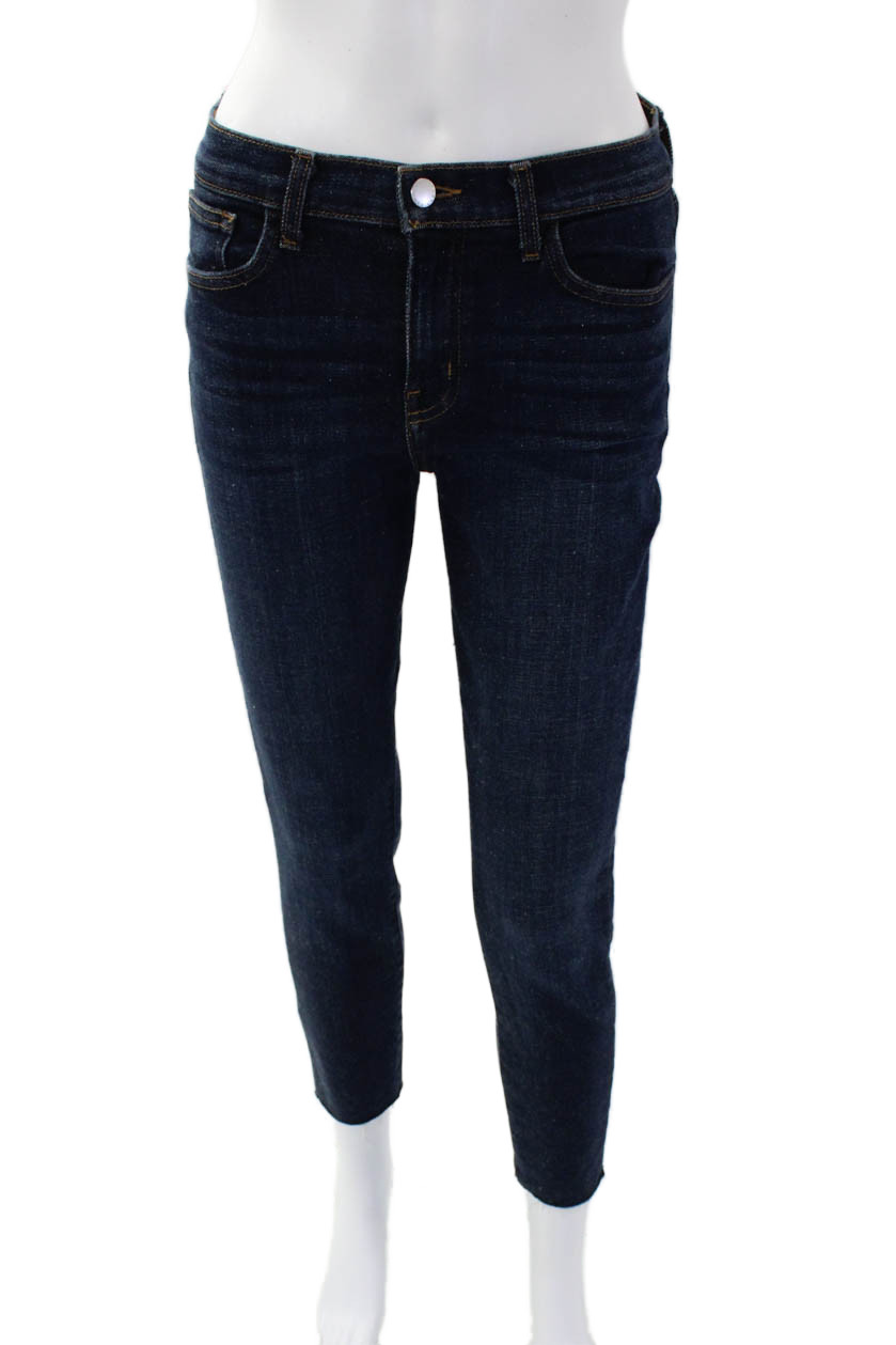 L'Agence Womens El Matador Slim Leg High Rise Jeans Blue Cotton Size 25Free Shipping in US $100+ Orders | $6.95 Orders Below