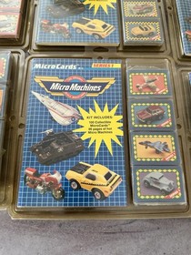 8 Vintage 1989 Galoob Micro Machines Micro Cards and book Series 1 + 2 New