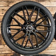 20 Zoll Sommerräder RW01 für Audi Q3 RSQ3 8U A6 A7 4G Alufelgen ET30 Schwarz