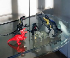 Jurassic Park Action Figures Dinosaurs Lot of 6 Includes Godzilla T-Rex