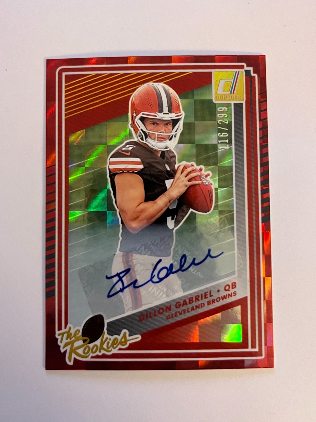 2025 Panini Donruss - The Rookies Dillon Gabriel No.33 Autograph /299 (AU, RC)