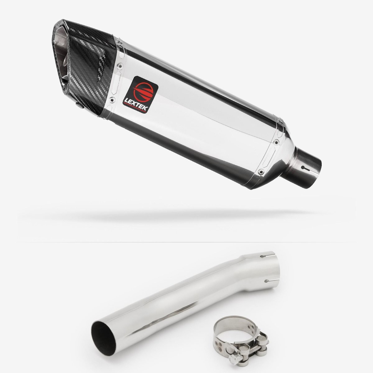 Lextek Slip-on Stainless Steel 300mm Exhaust for Suzuki SV650 99-02