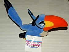 Disney Store The Lion King Zazu Mini Bean Bag Plush NWT 8" Red Billed Hornbill