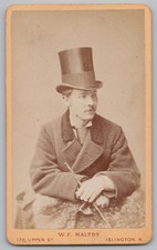 CDV Gentleman Wearing a Top Hat Carte de Visite by Maltby of Islington