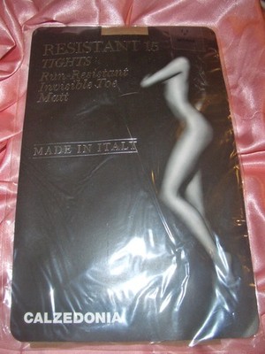 Calzedonia Resistant 15 DEN transparente Nylons Strumpfhose Gr. M naturale OVP