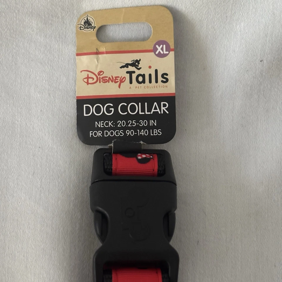 Disney, Disney Tails, Minnie Mouse, collar de perro, cuello XL 20,25 - 30 pulgadas, 90-140 libras Foto 2 de 3