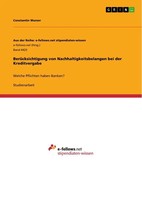 Constantin Wurzer | BerüCksichtigung Von Nachhaltigkeitsbelangen Bei Der...