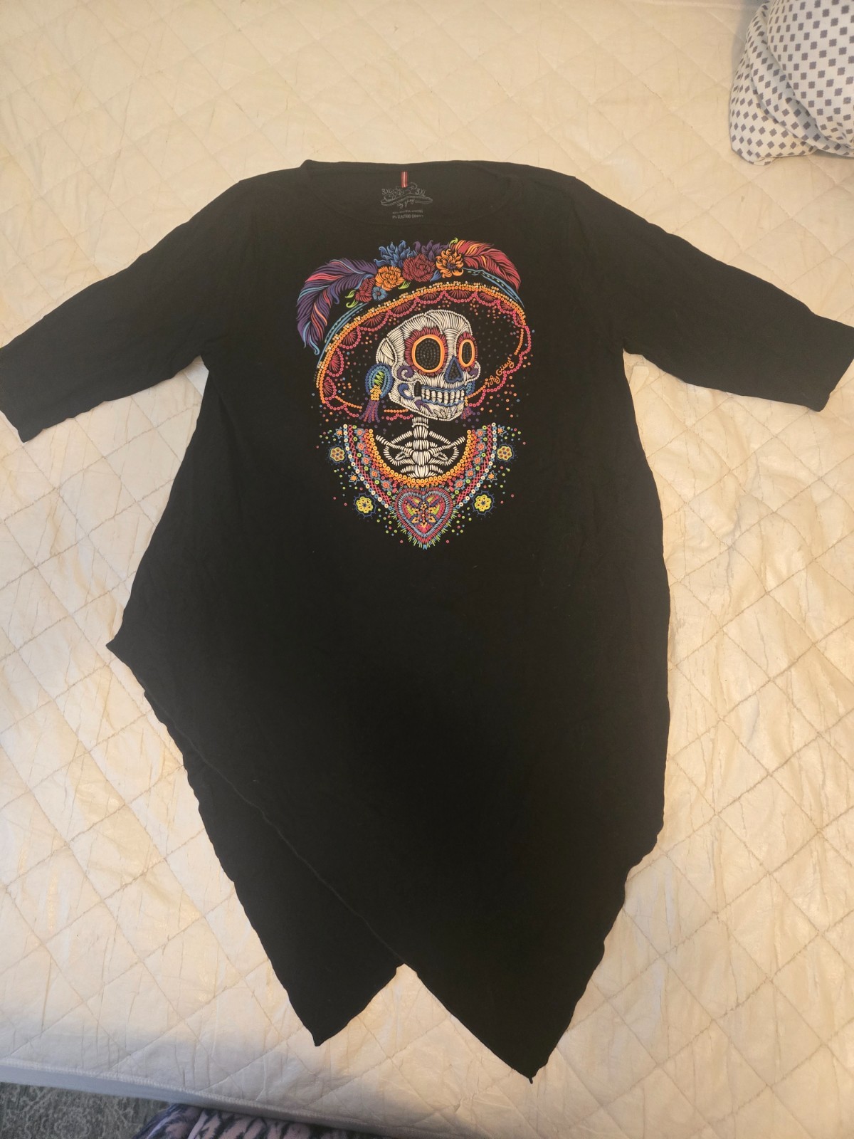 NUEVA Auténtica Túnica/Camisa Ay Guey con Colorida Catrina (leer detalles por favor)