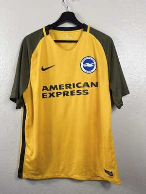 Brighton Hove Albion 2017-2018 Away Soccer Jersey Football Kit Shirt Size L 11
