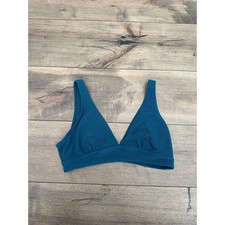 Turquoise V-Neck Bikini Top - medium
