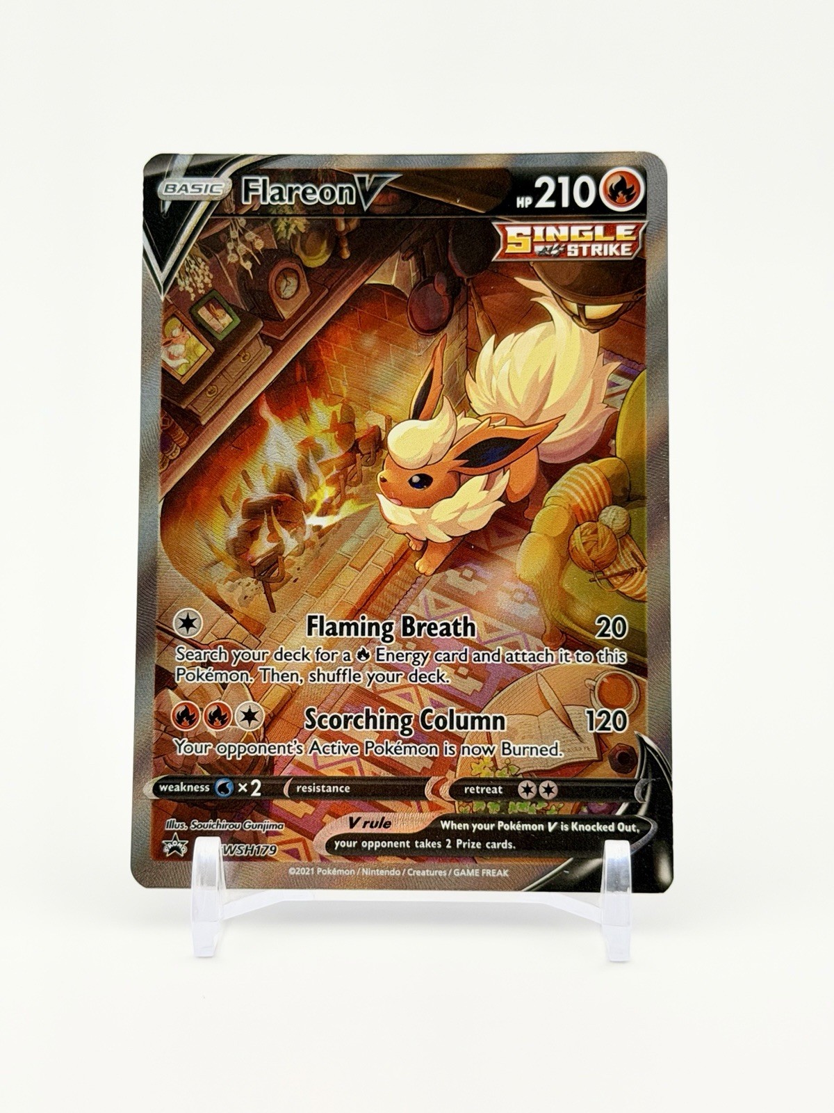 Flareon V Promo Full Art Holo SWSH179 Sword & Shield English Pokémon TCG
