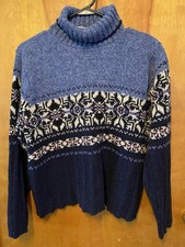 VTG 90’s Fashion Bug Nordic Fair Isle Turtleneck Sweater Cozy Rustic Womens XL