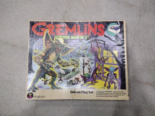 Vintage Gremlins Colorform Adventure Deluxe play set 1984 gizmo Nearly ...