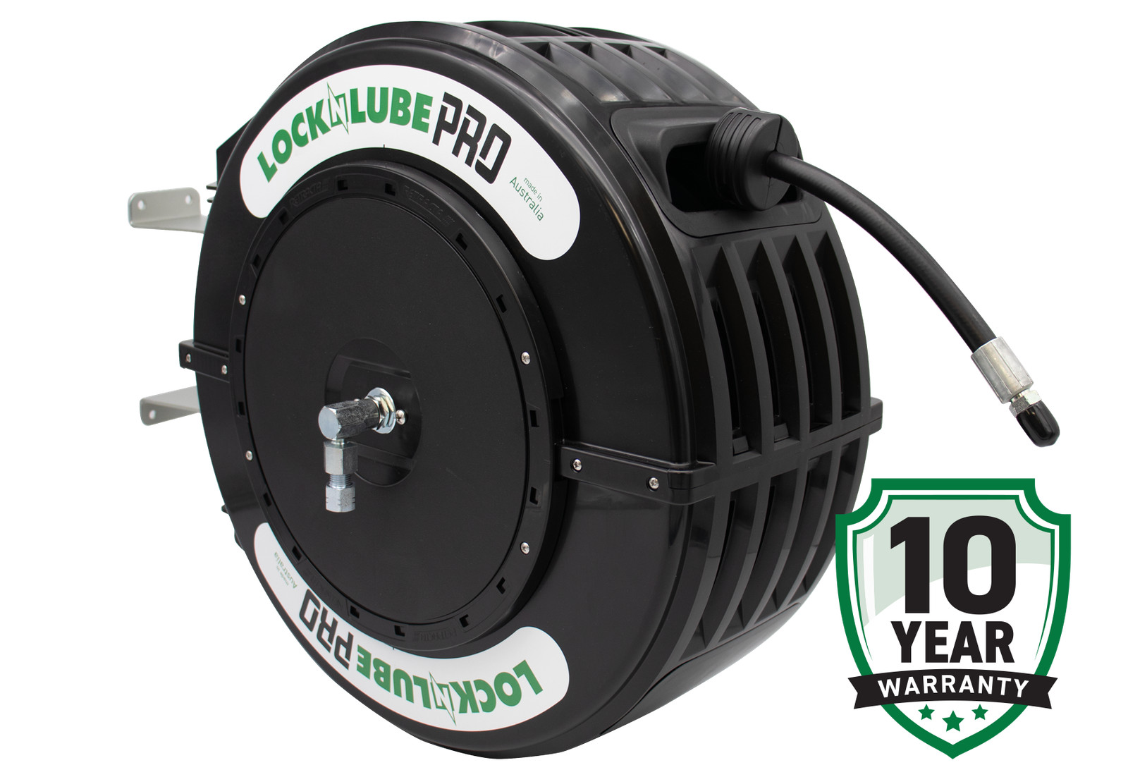 LockNLube PRO Retractable Grease Hose Reel