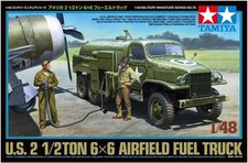 U.S. 2 1/2 TON 6X6 AIRFIELD FUEL TRUCK  -  TAMIYA 1/48 PLASTIC KIT
