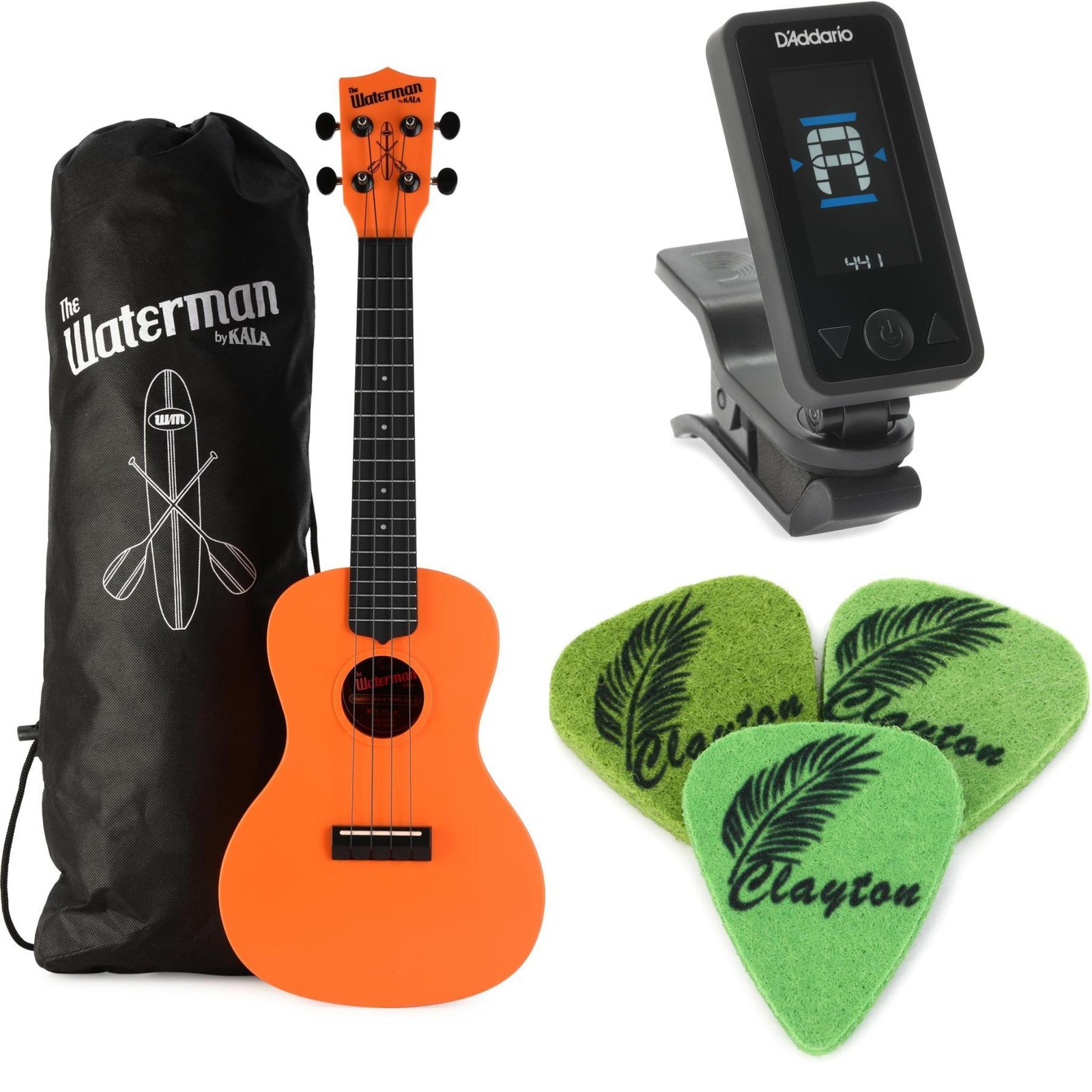 Kala The Waterman Concert Ukulele Essentials Bundle - Оранжевый 16090₽