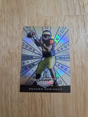 2013 Leaf DENARD ROBINSON Draft Matrix Blue #DM-DR1 Rookie Wolverines
