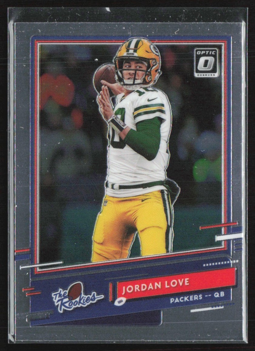 Jordan Love 2020 Donruss Optic The Rookies RC #TR-JL Green Bay Packers