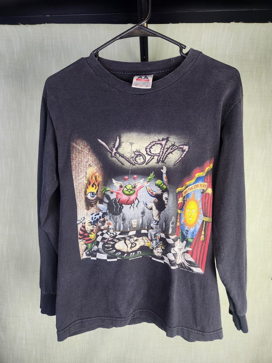 2002 Korn Untouchables Long Sleeve Small AAA Tag Sleeve Prints Nu
