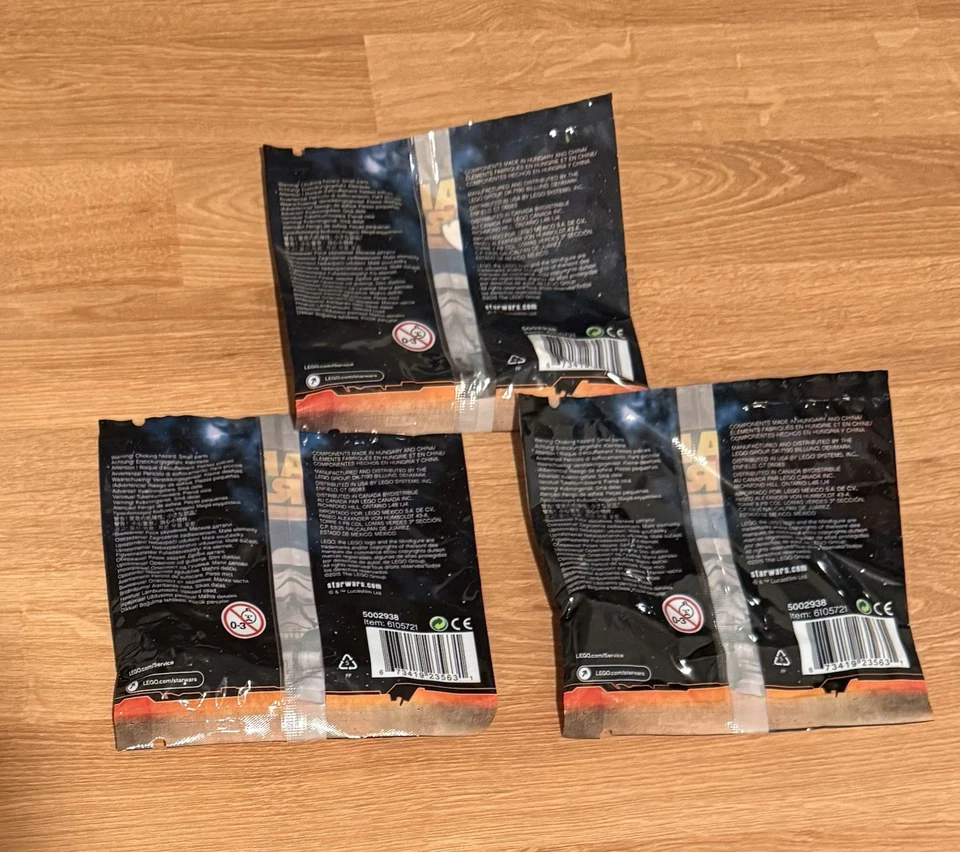 Pacote com 3 LEGO Star Wars Stormtrooper Sargento (5002938) Novo polybag lacrado poli - Imagem 2 de 2
