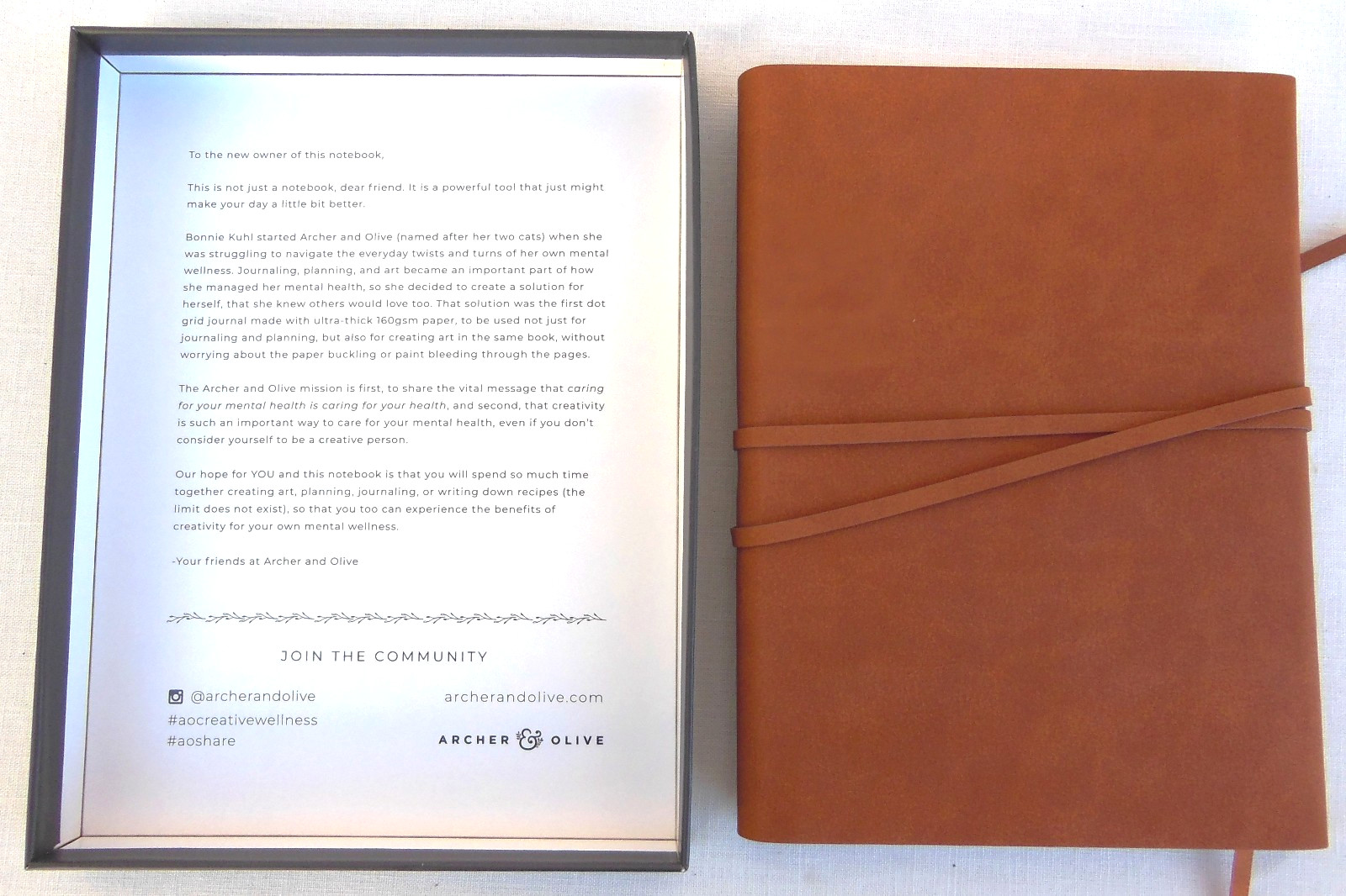 Archer & Olive Dot Grid Notebook 192 GSM Ultra-Thick Pages NEW!!