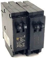 Lot of 2 - HOMT1520 Square D 15 / 20 Amp Tandem Circuit Breaker -Next Day Option
