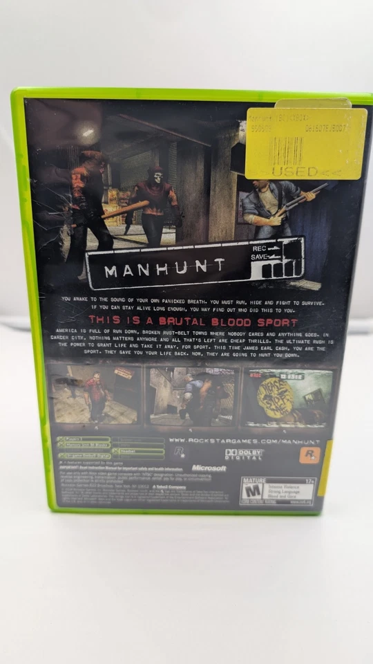Manhunt Microsoft Xbox Completo CIB Foto 3 de 3