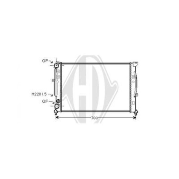 KüHler WasserküHler MotorküHler 630X397X32 FüR Audi A4 8D2 B5 1.6 1.8 8D5-image
