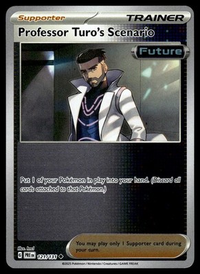 Professor Turo's Scenario 121/131 Prismatic Evolutions Reverse Holo NM Englisch