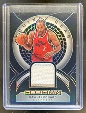 2024-25 Panini Obsidian Kawhi Leonard Equinox Gear Jersey #/249 Clippers