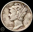 1941 Mercury Dime - 90% Silver - Nice Original Circulated Condition JC146