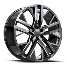 26 Inch Black Milled Replica Silverado C21 31 Rims Wheels Tahoe Chevy 24 22